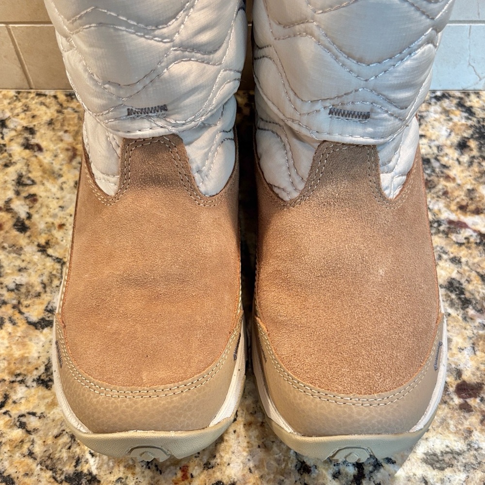 Merrell Approach Brindle Winter Waterproof Booties Quilted Suede Boots Size 7 - Picture 10 of 16